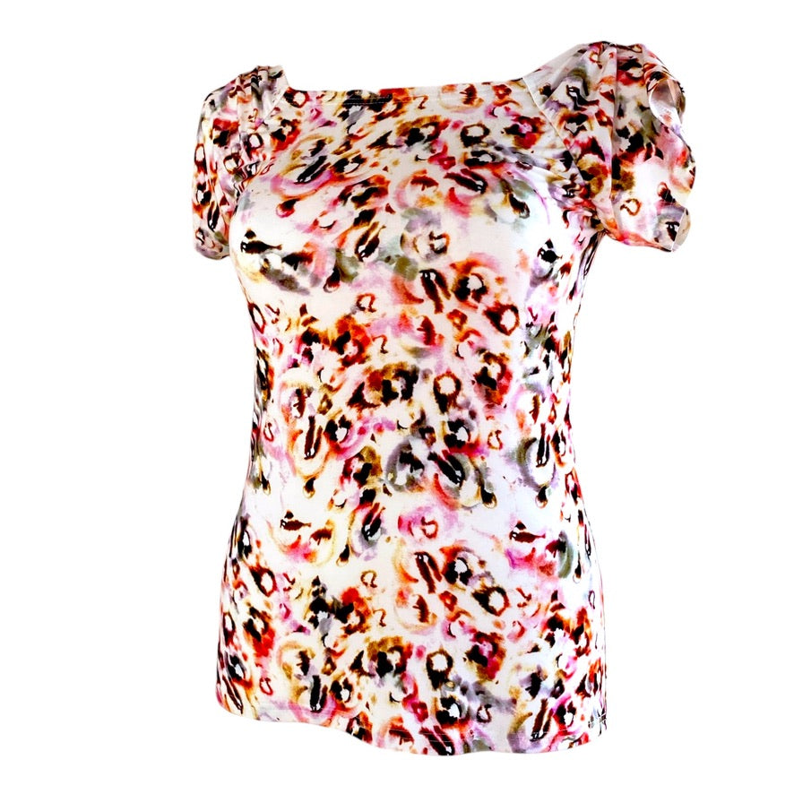 Tanzshirt Tangoshirt - ein Unikat in Gr. L - PECARO Confetti