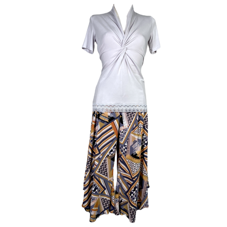 Tanz & Tangoshirt Knotenshirt - ein Unikat in Gr. M