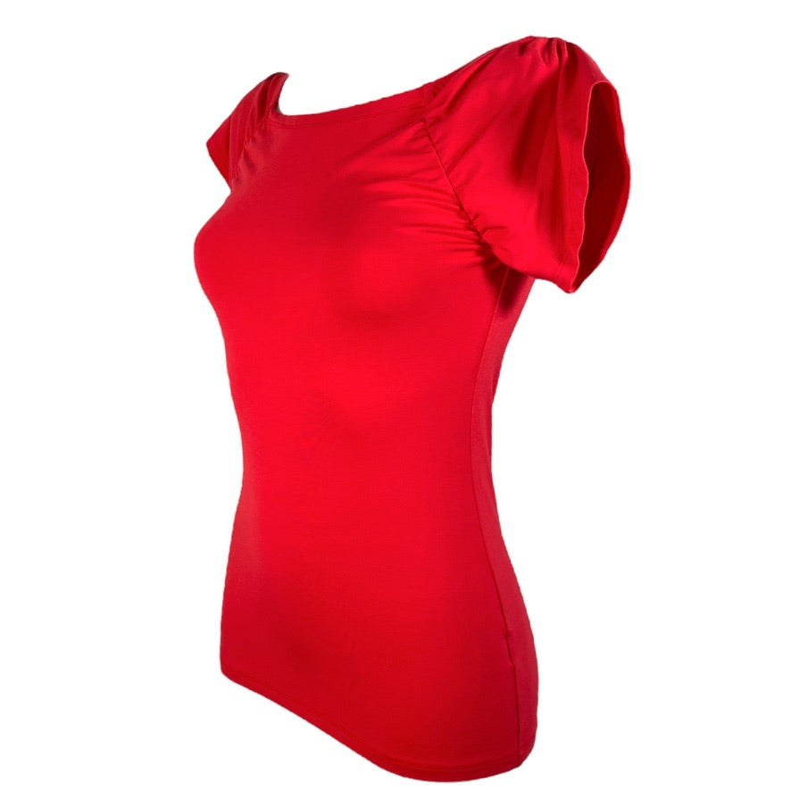 Tangoshirt Kopenhagen - Carmen-Ausschnitt in Tangort - jetzt auch in Gr. XL