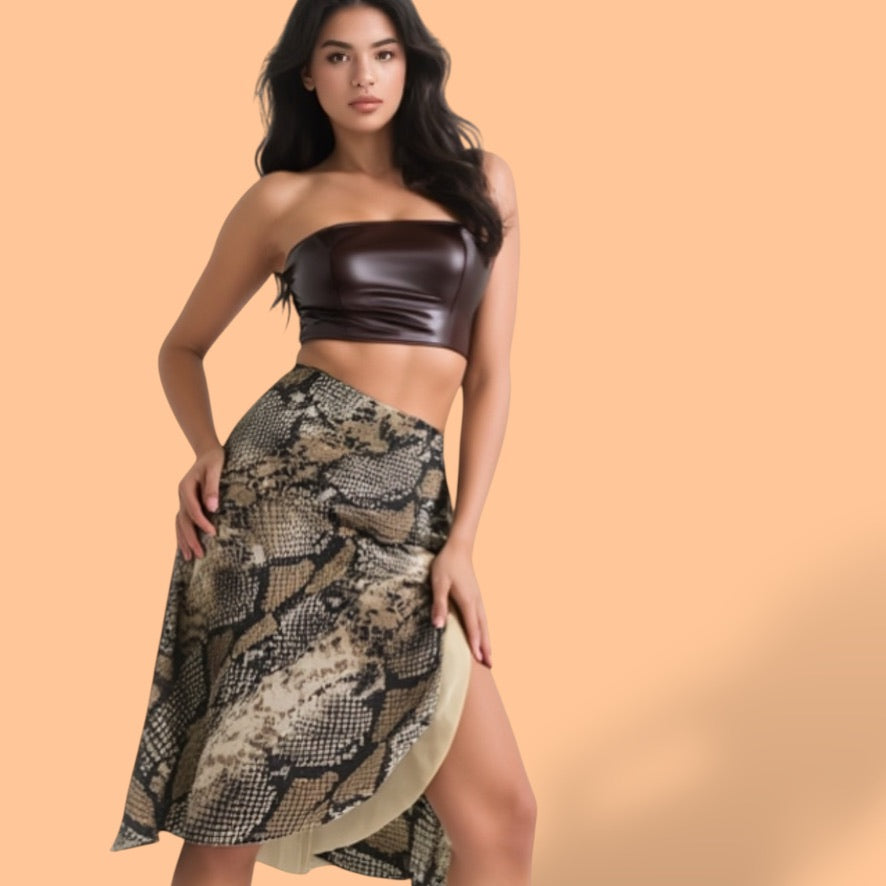 Tangorock Wickelrock Tanzrock - ein Unikat in Gr. XS / S / M