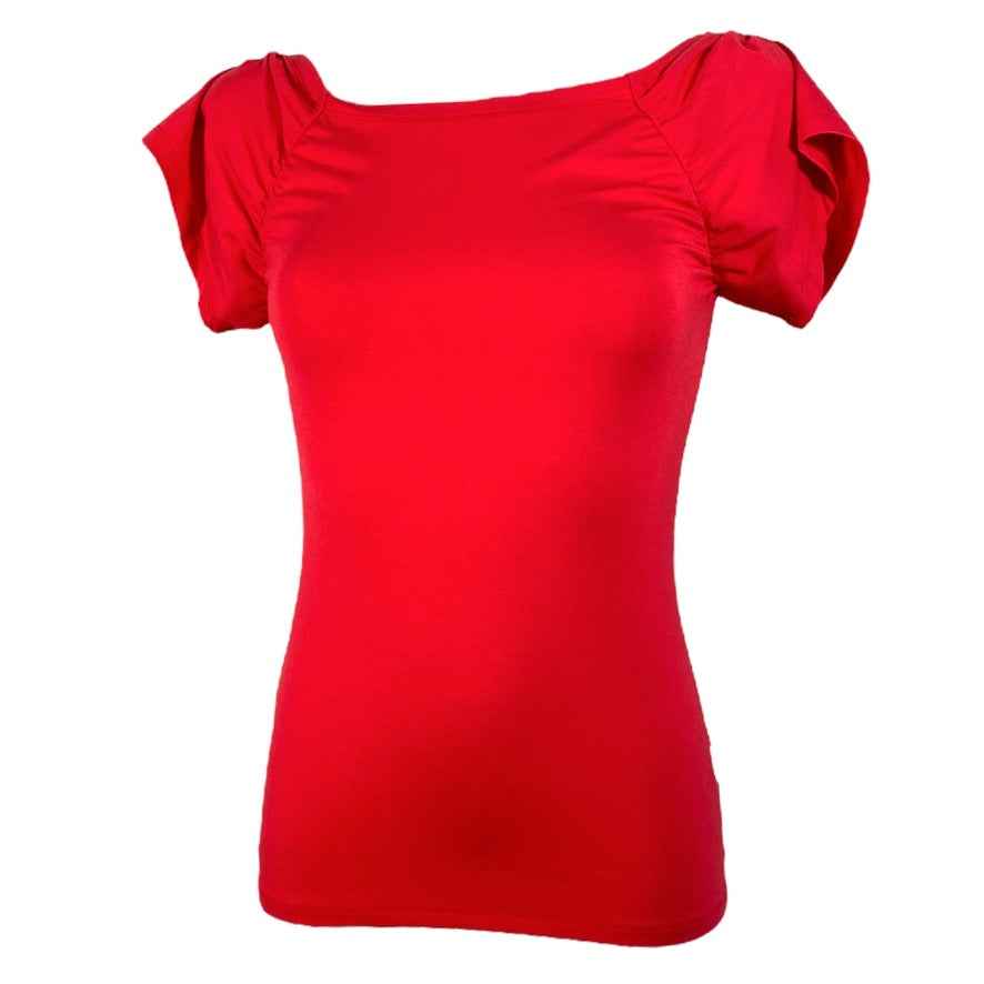 Tangoshirt Kopenhagen - Carmen-Ausschnitt in Tangort - jetzt auch in Gr. XL