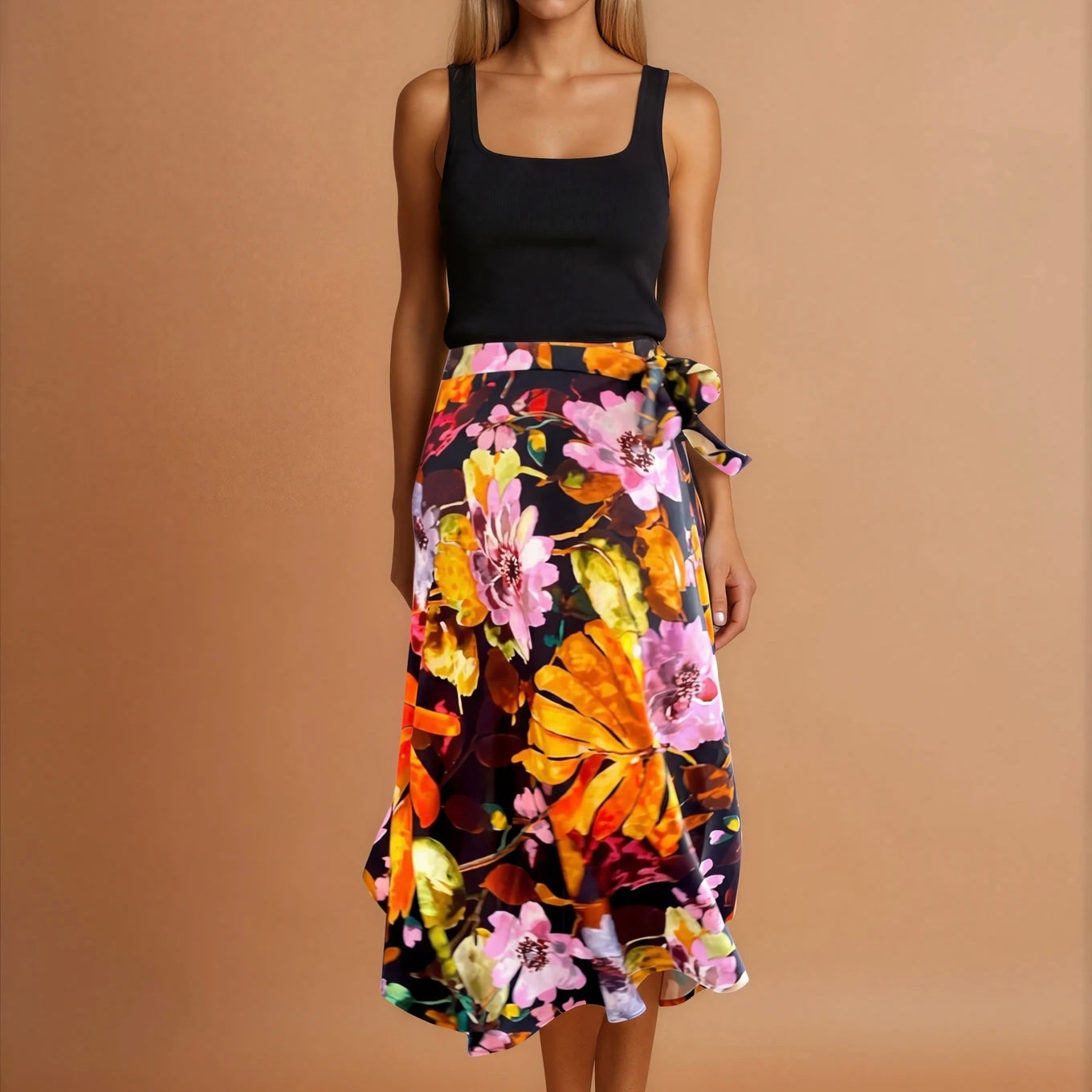 Tango skirt, wrap skirt, dance skirt - a unique piece in sizes XS / S / M