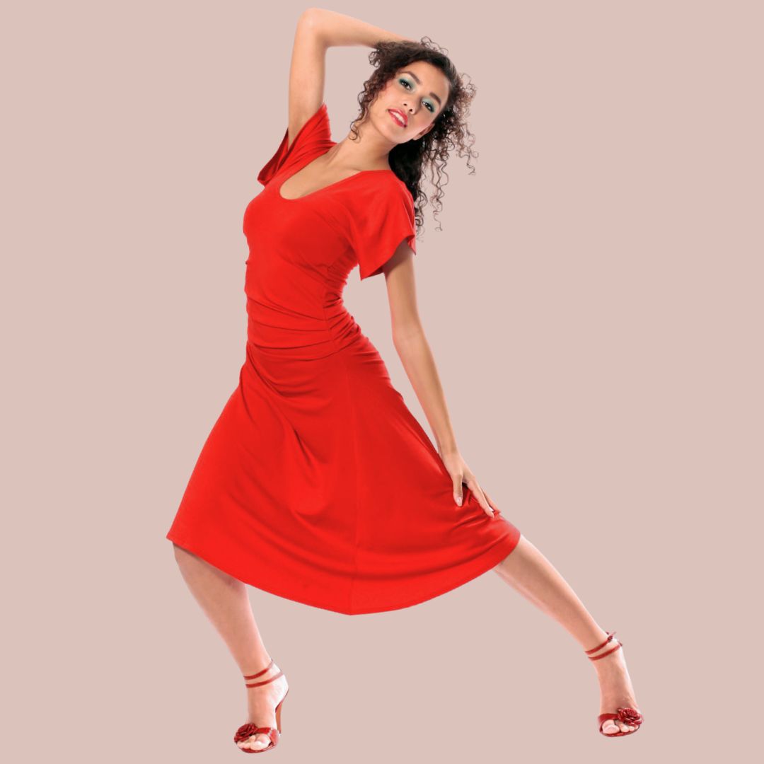 Vestido de baile y vestido de tango Tierra del Fuego - Póntelo, brilla, atrae todas las miradas - ahora también en talla XL