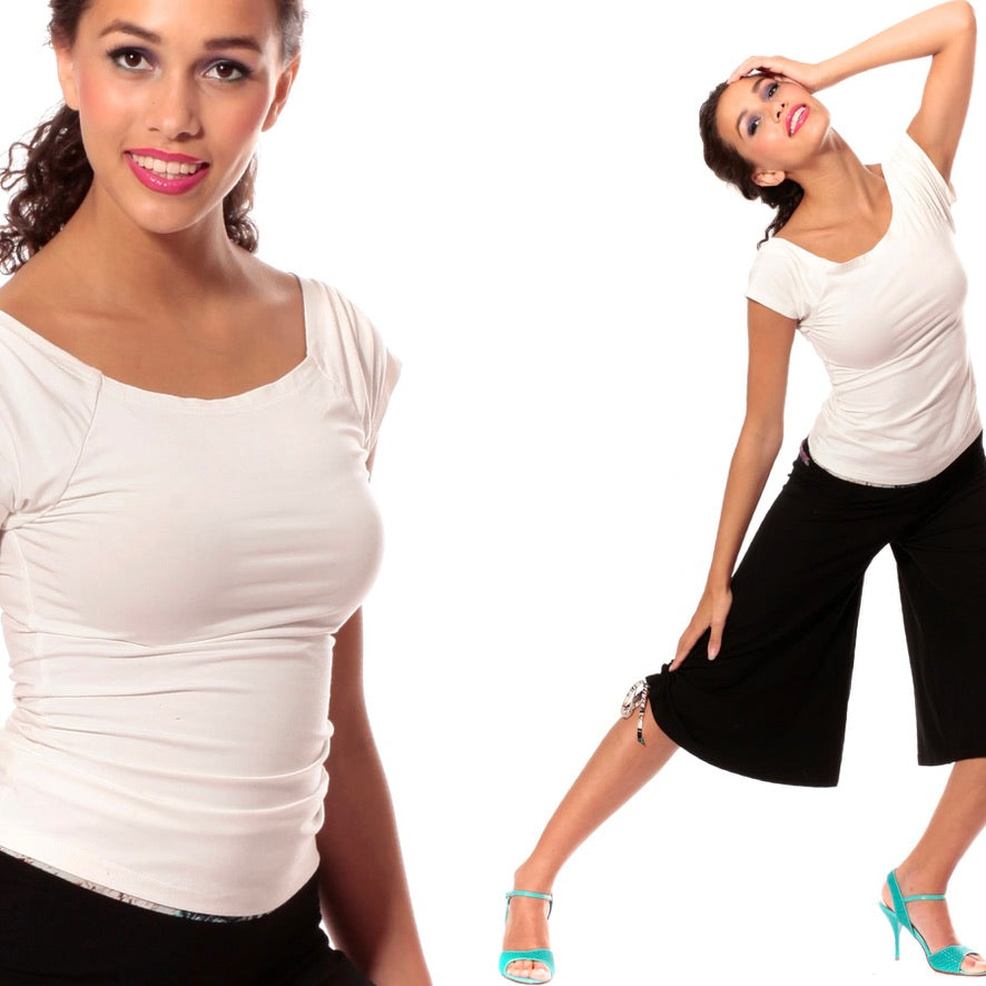 Dance shirt, tango shirt - a unique piece in size M