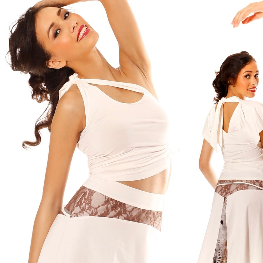 Tango top dance top - a unique piece in size M