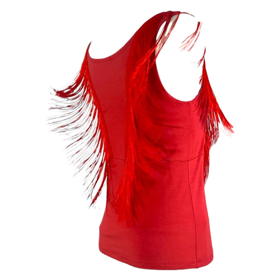 Tangotop Tanztop Fransentop - ein Unikat in Größe M