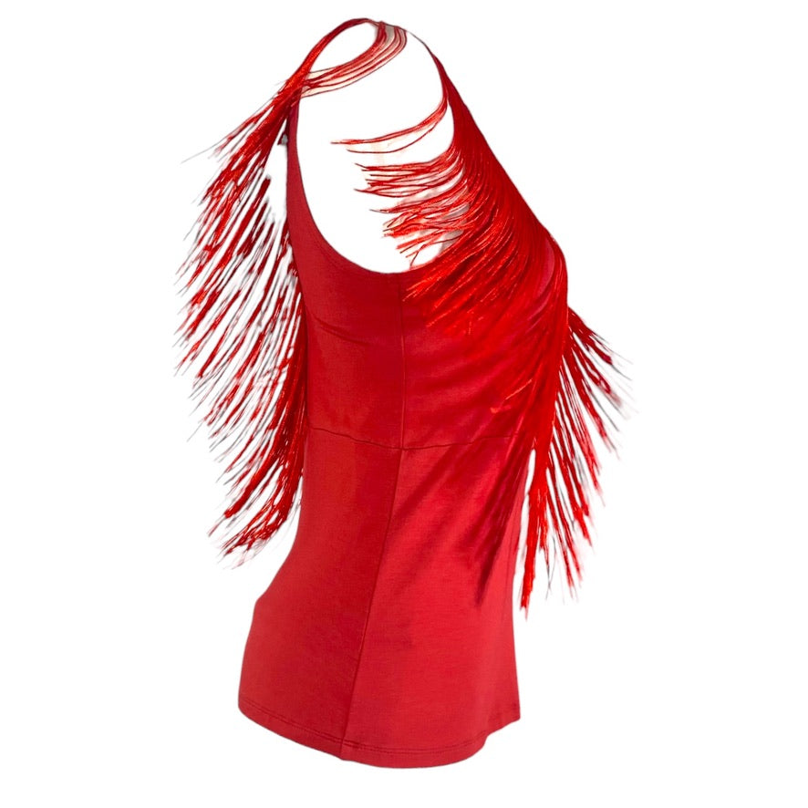 Tangotop Tanztop Fransentop - ein Unikat in Größe M