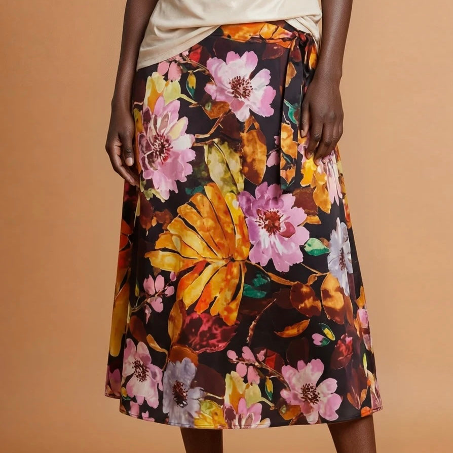 Tango skirt, wrap skirt, dance skirt - a unique piece in sizes XS / S / M