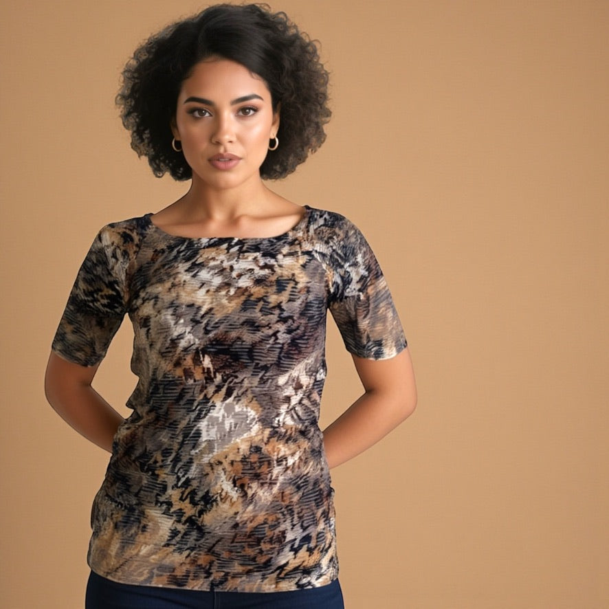 Tanzshirt Tangoshirt - ein Unikat in Größe L