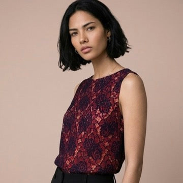 Tango top dance top - a unique piece in size S