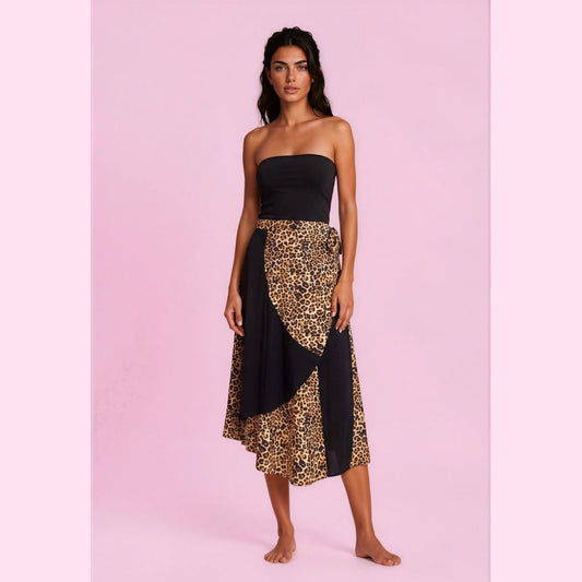Tango skirt, wrap skirt, dance skirt - a unique piece in sizes L / XL / XXL
