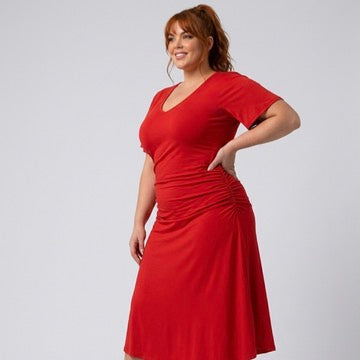 Vestido de baile y vestido de tango Tierra del Fuego - Póntelo, brilla, atrae todas las miradas - ahora también en talla XL