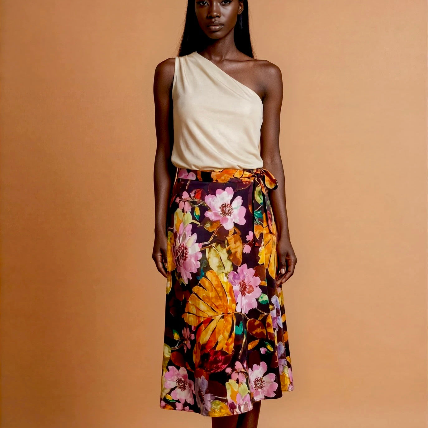 Tango skirt, wrap skirt, dance skirt - a unique piece in sizes XS / S / M