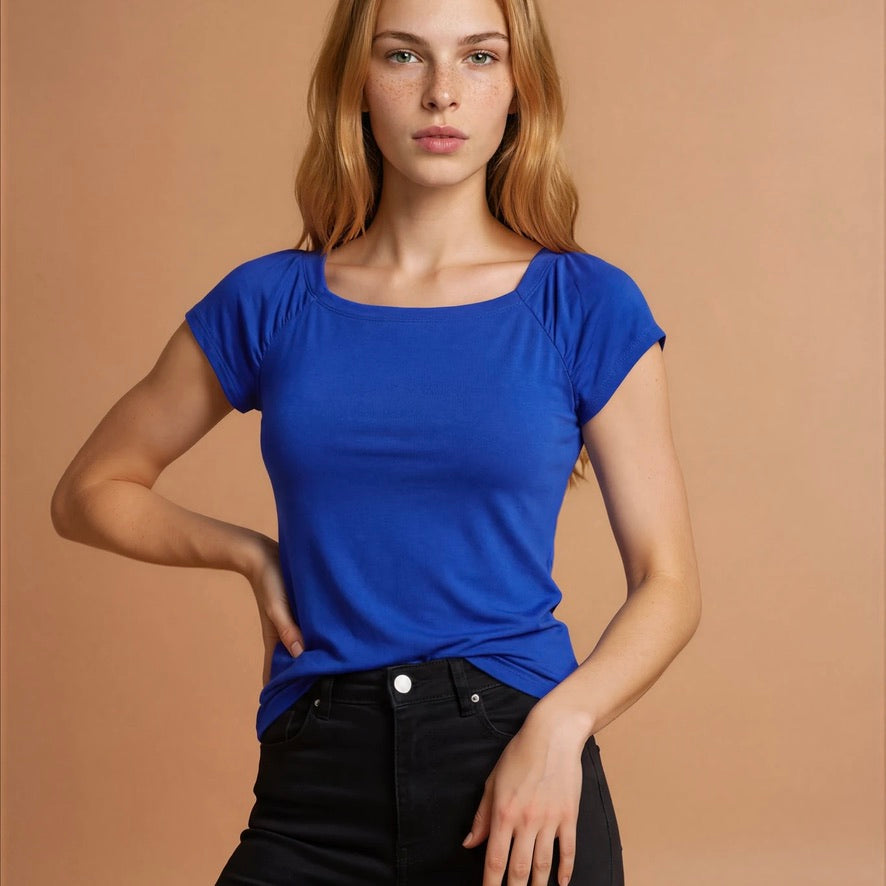 Tanzshirt Tangoshirt  - in Farbe AZUR - LIMITIERTE STÜCKZAHL - jetzt auch in Gr. XL