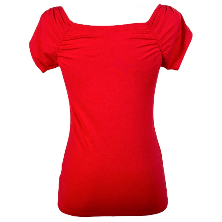 Tangoshirt Kopenhagen - Carmen-Ausschnitt in Tangort - jetzt auch in Gr. XL