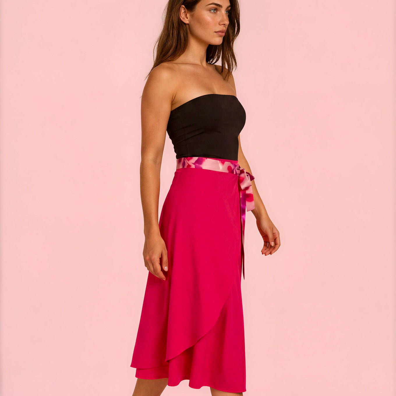 Tango skirt, wrap skirt, dance skirt - a unique piece in sizes L / XL / XXL