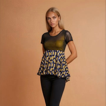 Dance shirt, tango shirt - a unique piece, size S