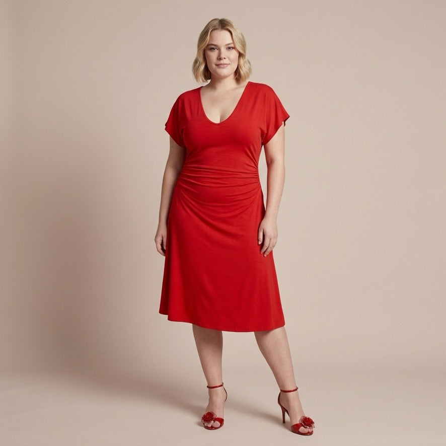 Vestido de baile y vestido de tango Tierra del Fuego - Póntelo, brilla, atrae todas las miradas - ahora también en talla XL