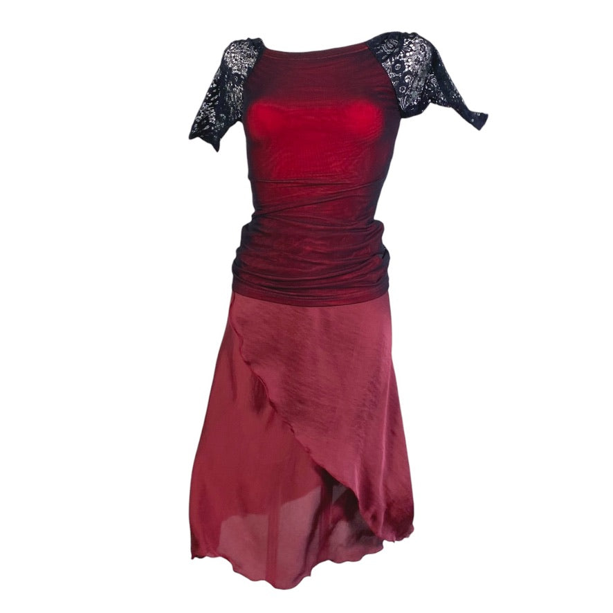 Tango skirt, wrap skirt, dance skirt - a unique piece in sizes L / XL / XXL