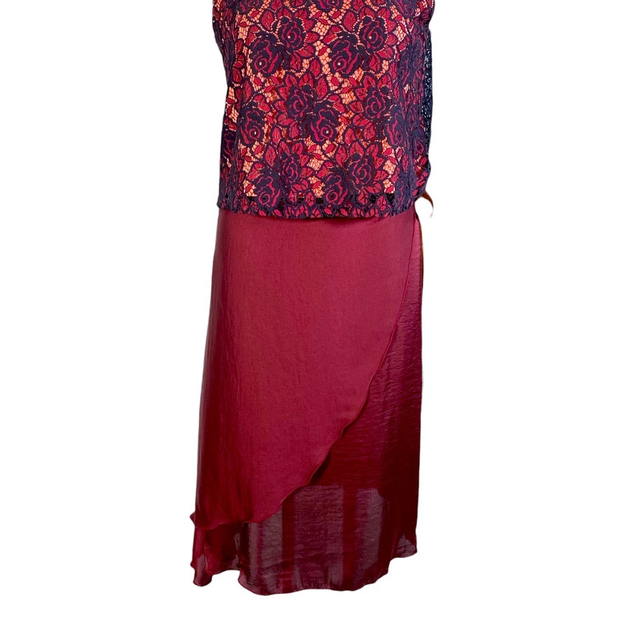 Tango skirt, wrap skirt, dance skirt - a unique piece in sizes L / XL / XXL