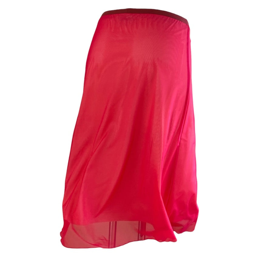 Falda de tango, falda de baile - una pieza única en talla S - Candy-Mesh sobre viscosa color crema