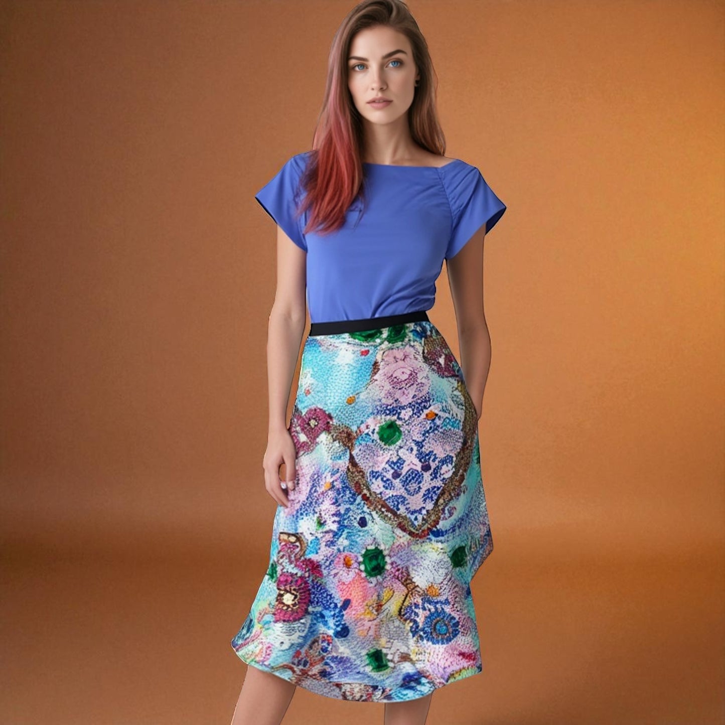 Tangorock Wickelrock Tanzrock - ein Unikat in Gr. L / XL / XXL