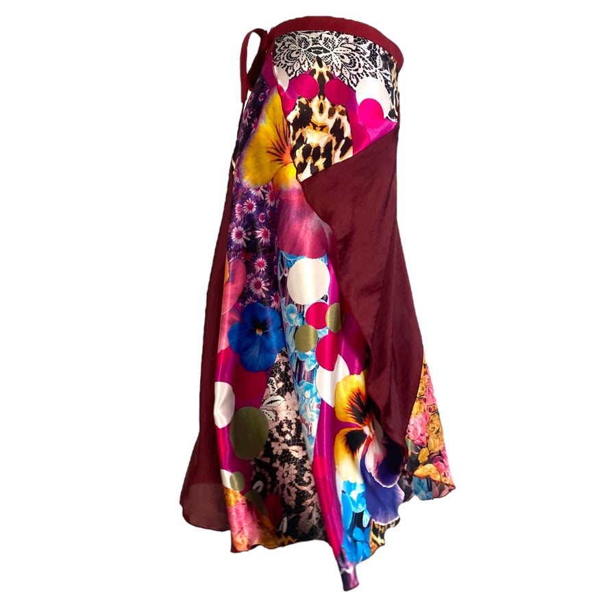 Tango skirt, wrap skirt, dance skirt - a unique piece in sizes XS / S / M