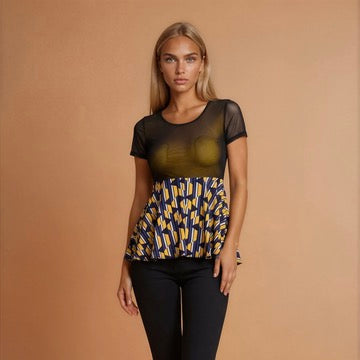 Dance shirt, tango shirt - a unique piece, size S