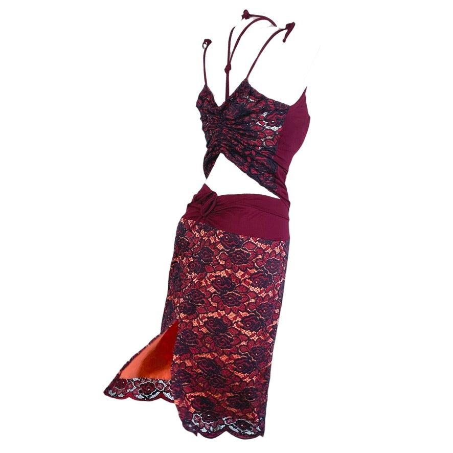 Dance top, tango top - a unique piece in size XS
