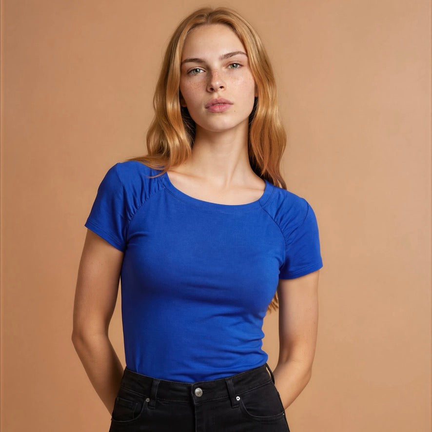 Tanzshirt Tangoshirt  - in Farbe AZUR - LIMITIERTE STÜCKZAHL - jetzt auch in Gr. XL