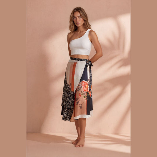 Tango skirt, wrap skirt, dance skirt - a unique piece in sizes L / XL / XXL