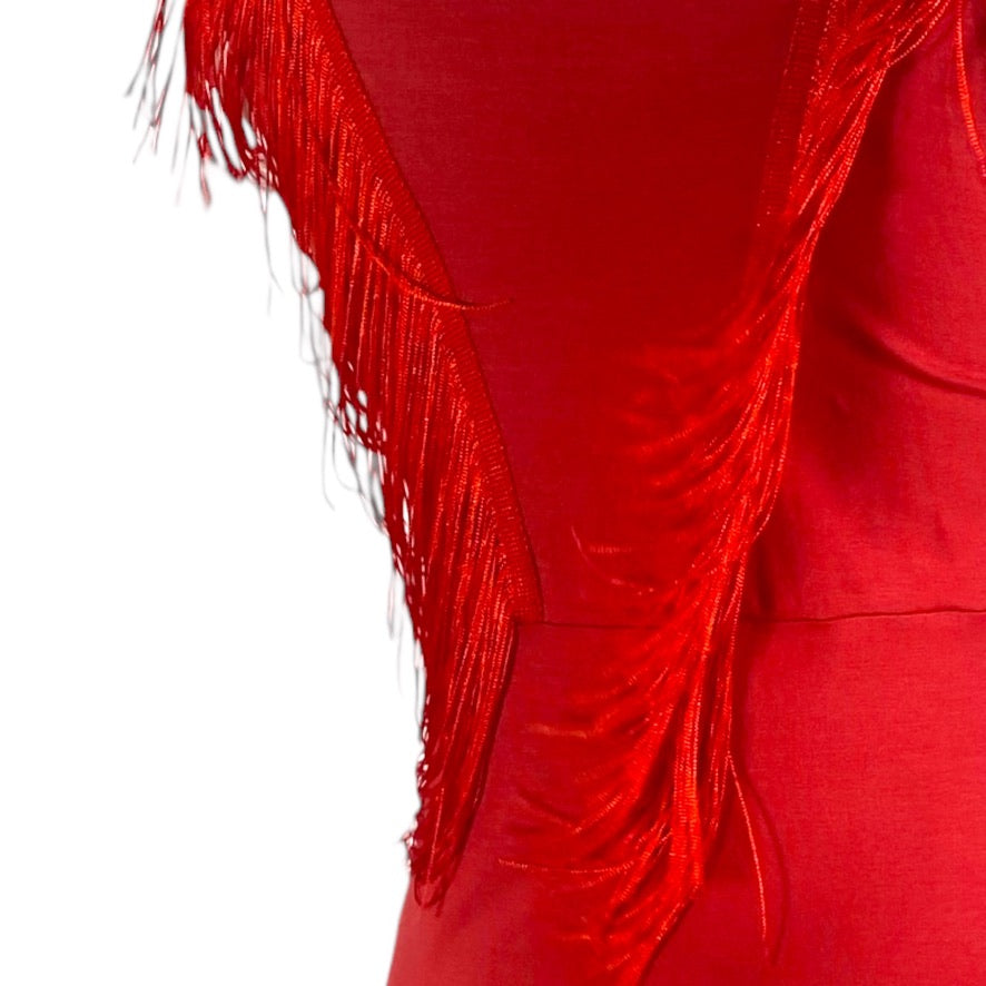 Tangotop Tanztop Fransentop - ein Unikat in Größe M