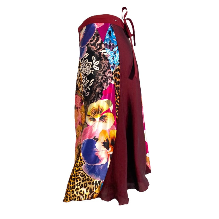 Tango skirt, wrap skirt, dance skirt - a unique piece in sizes XS / S / M