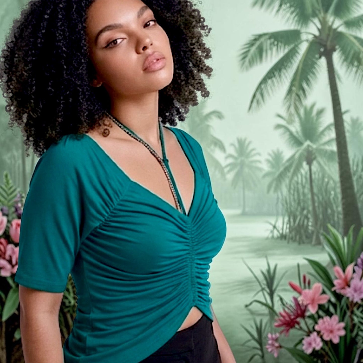 Dance shirt, tango shirt - a unique item in size S