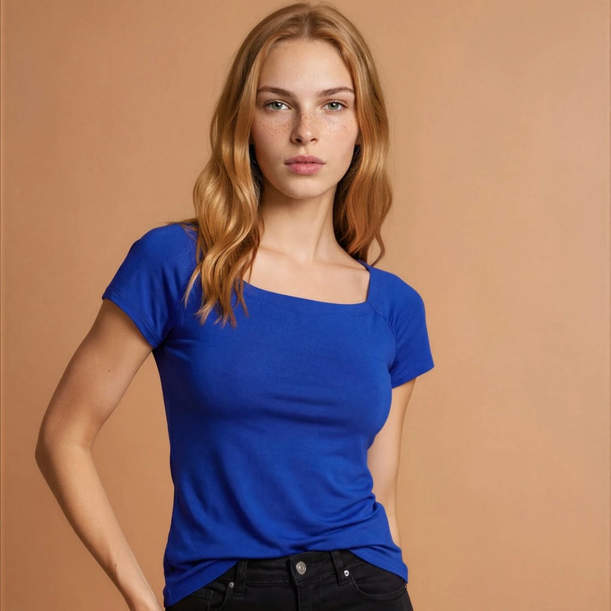 Tanzshirt Tangoshirt  - in Farbe AZUR - LIMITIERTE STÜCKZAHL - jetzt auch in Gr. XL