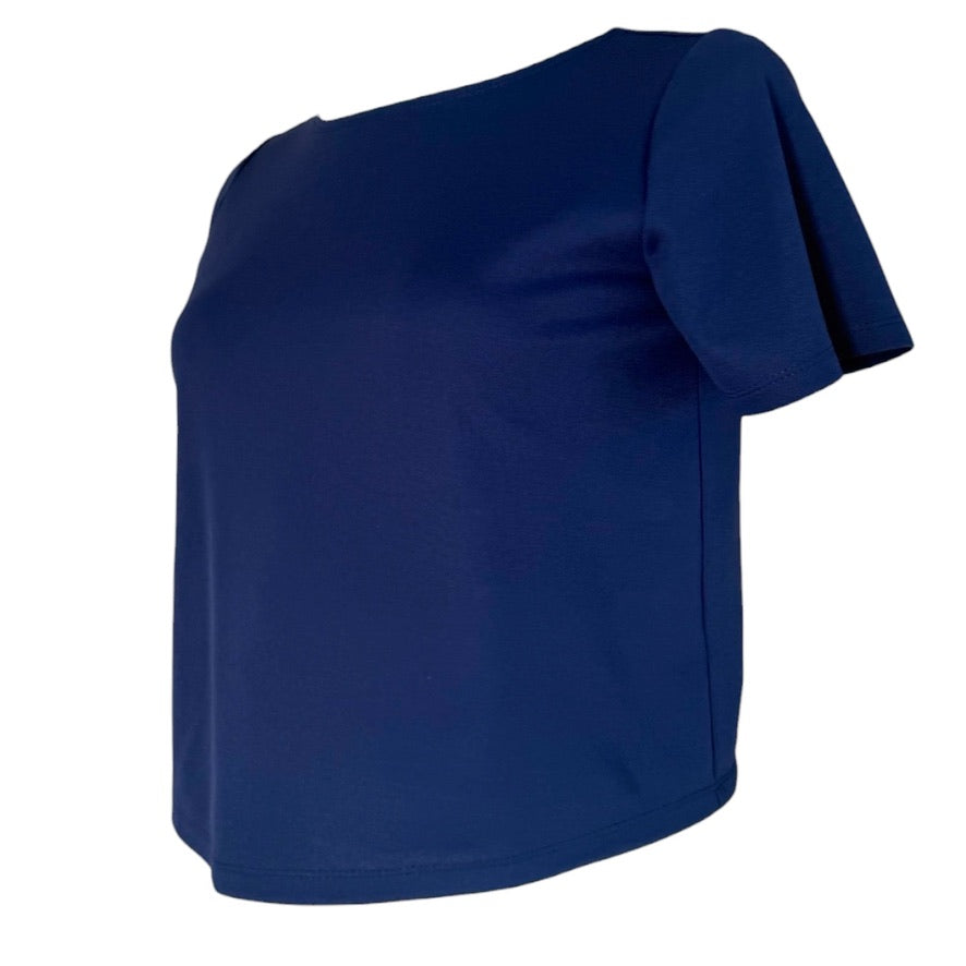 Tangoshirt Tanzshirt- Cropshirt in Marineblau - nur 2x in Gr. M/L