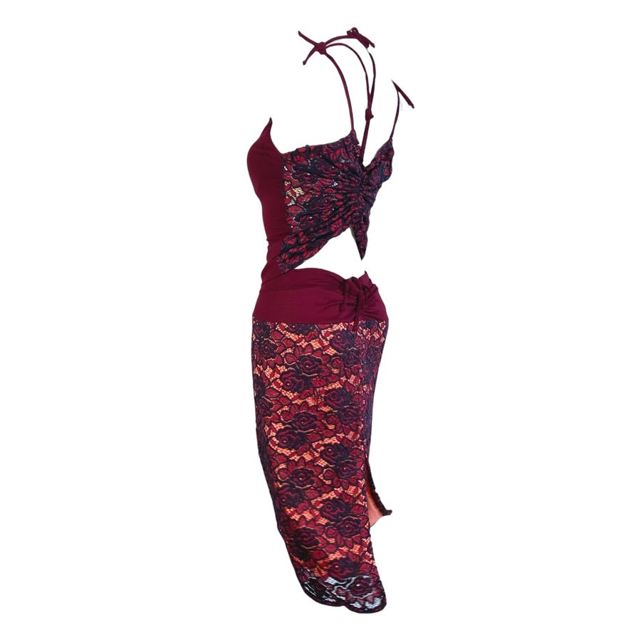 Dance top, tango top - a unique piece in size XS