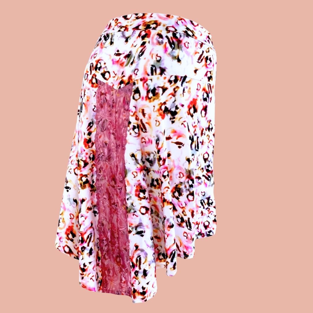 Tango skirt dance skirt - a unique piece in size L