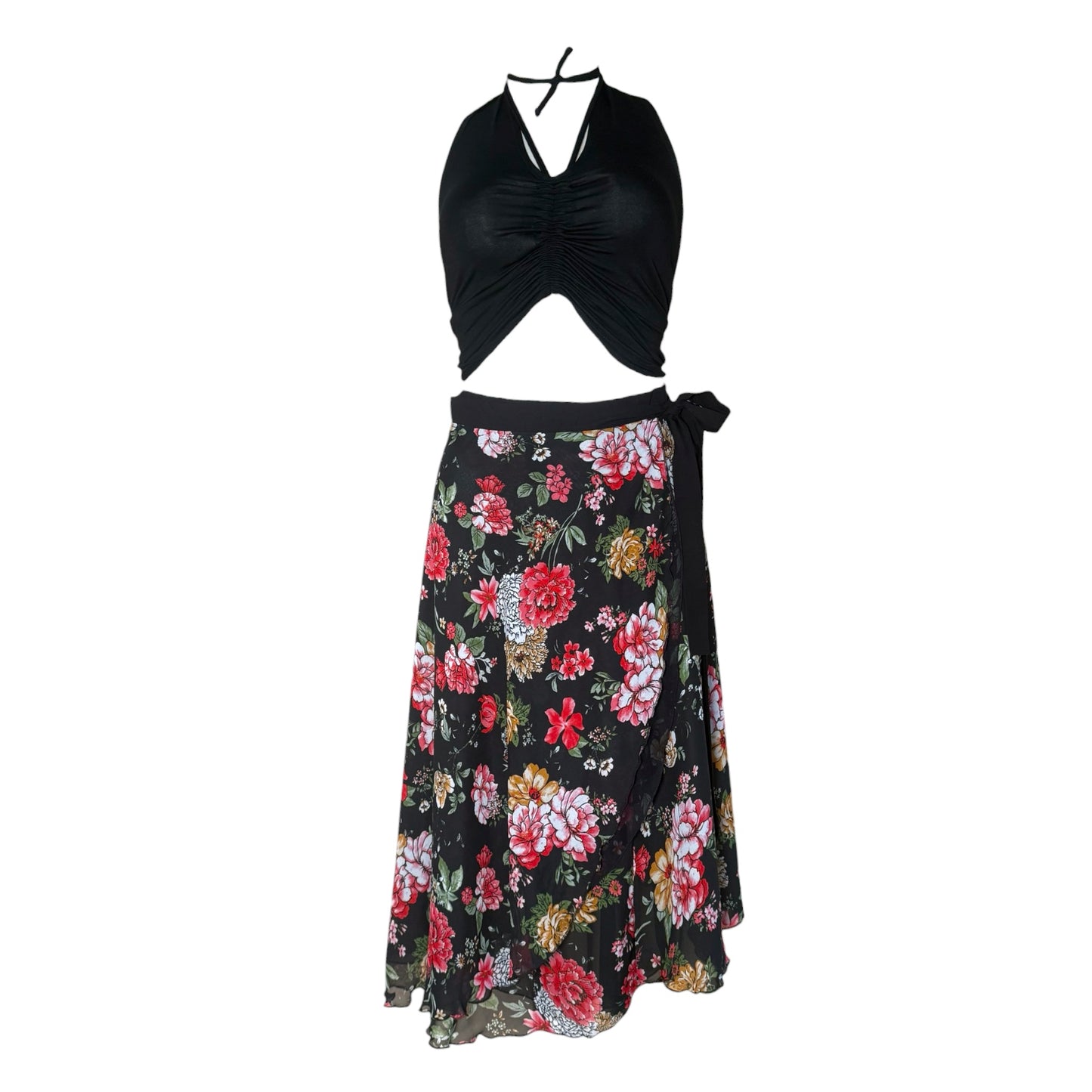 Tango skirt, wrap skirt, dance skirt - a unique piece in sizes L / XL / XXL