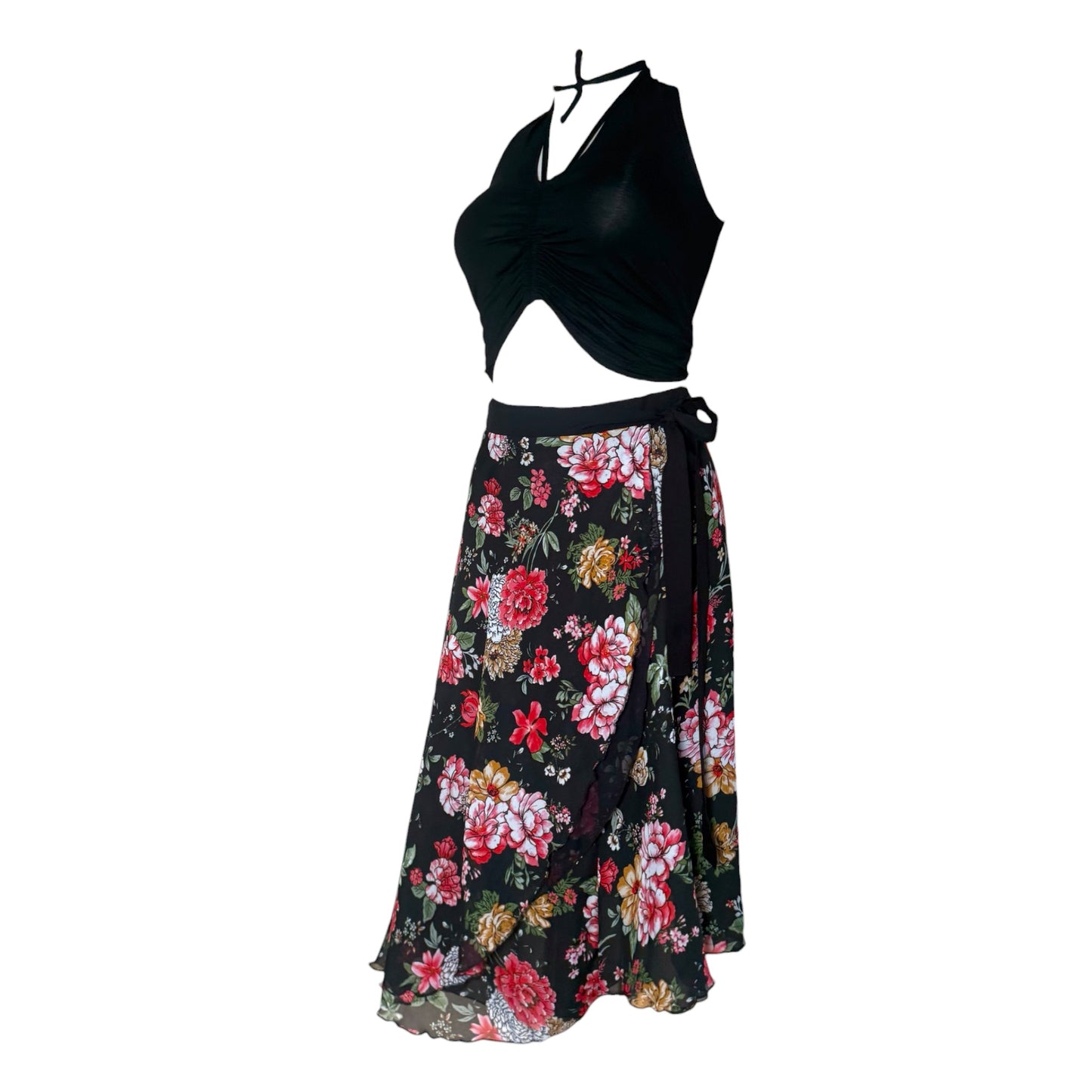 Tango skirt, wrap skirt, dance skirt - a unique piece in sizes L / XL / XXL