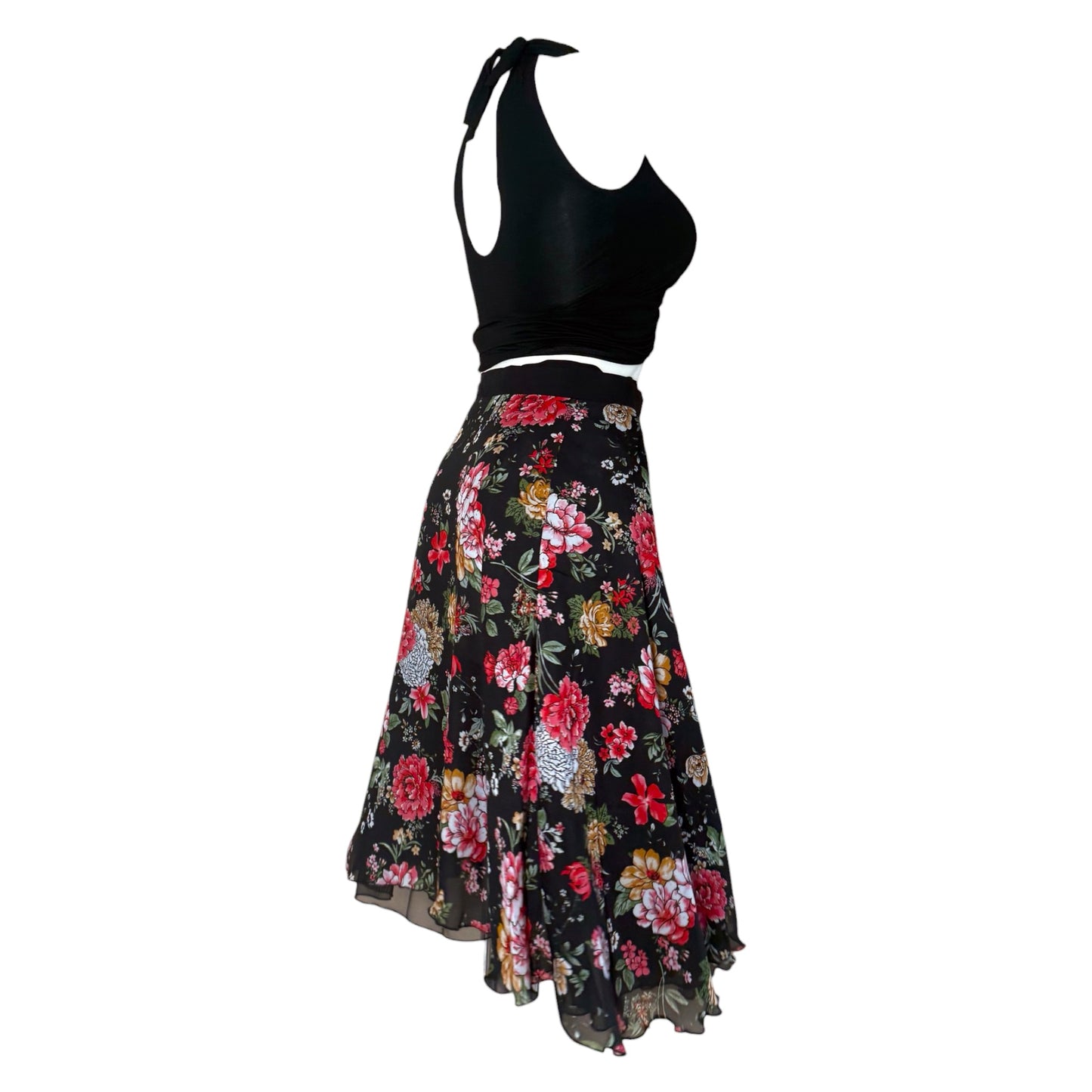 Tango skirt, wrap skirt, dance skirt - a unique piece in sizes L / XL / XXL