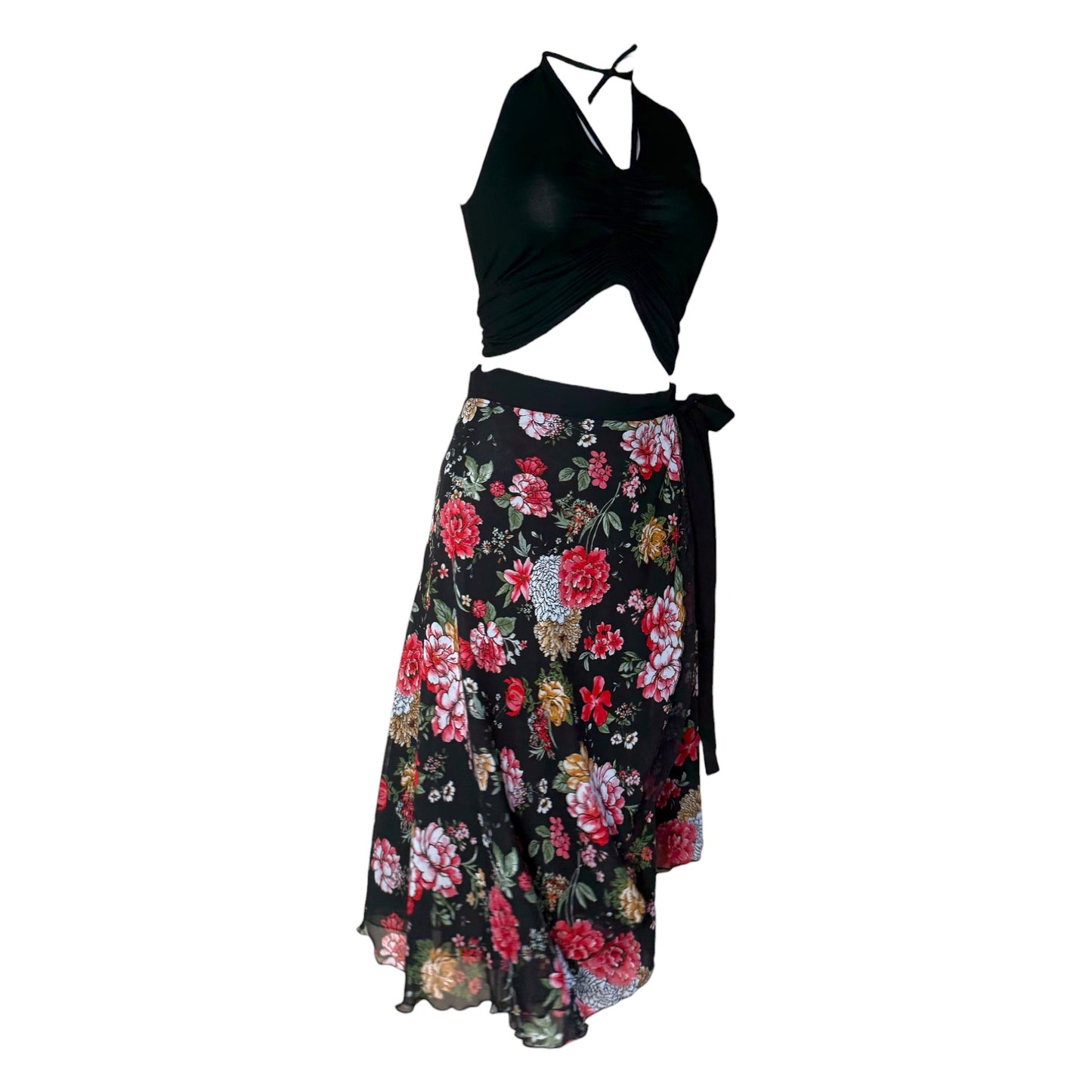 Tango skirt, wrap skirt, dance skirt - a unique piece in sizes L / XL / XXL