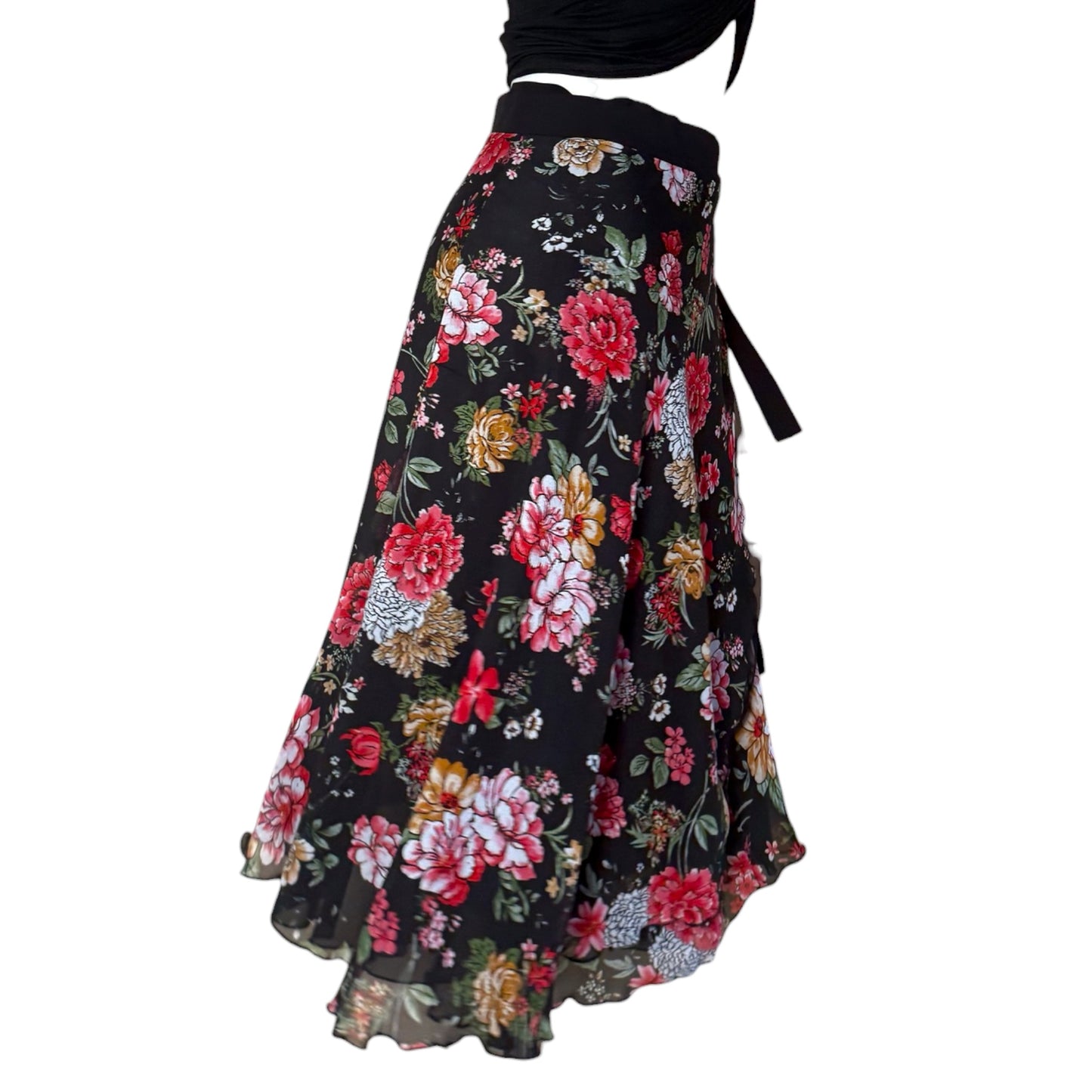 Tango skirt, wrap skirt, dance skirt - a unique piece in sizes L / XL / XXL