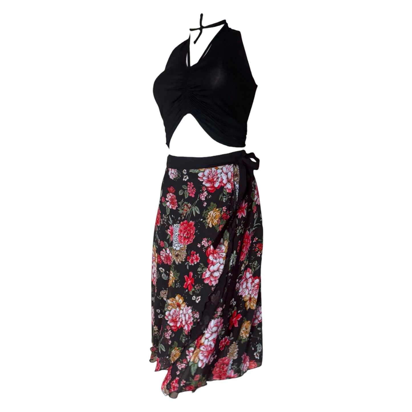 Tango skirt, wrap skirt, dance skirt - a unique piece in sizes L / XL / XXL