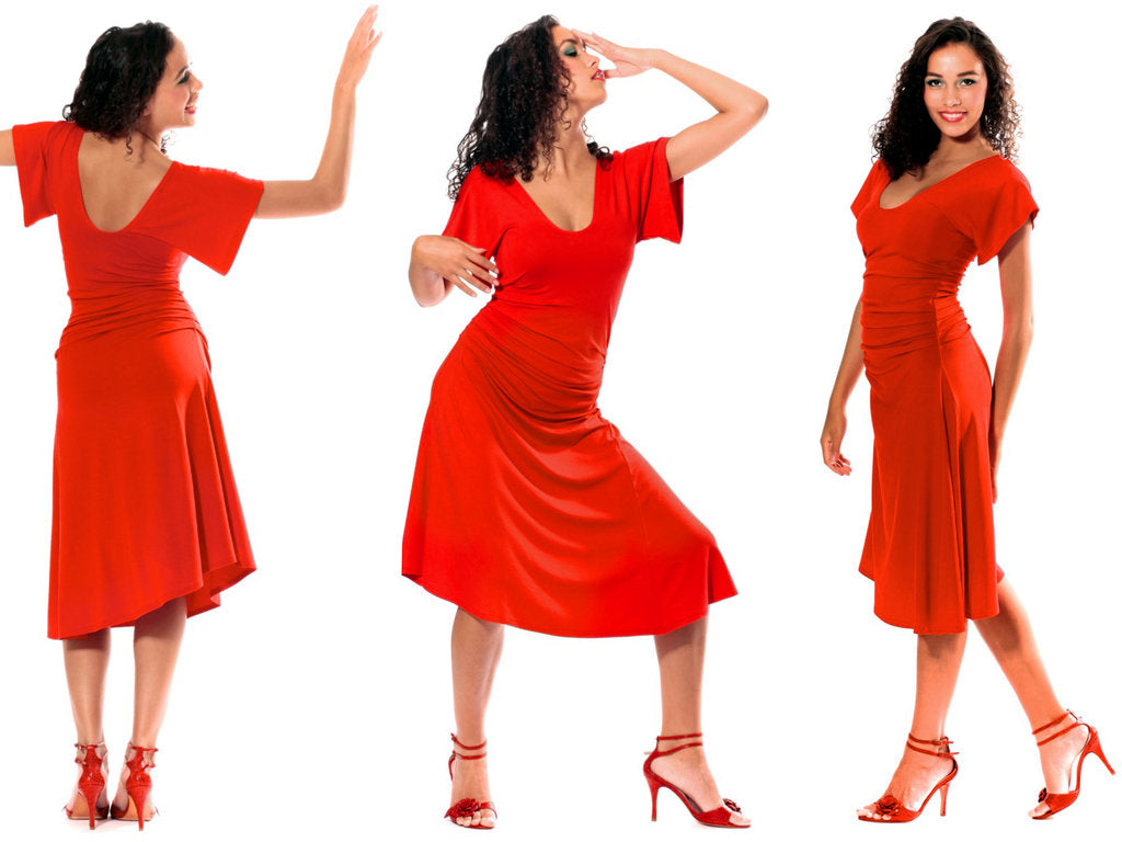 Tanzkleid Tangokleid Feuerland
