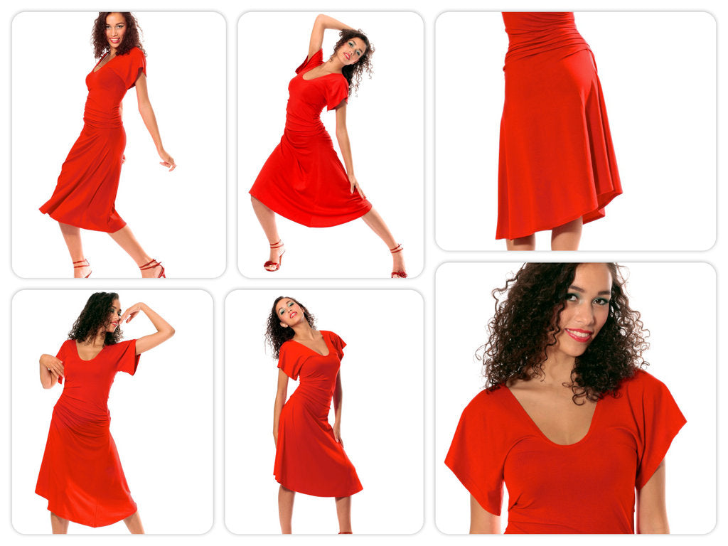 Tanzkleid Tangokleid Feuerland