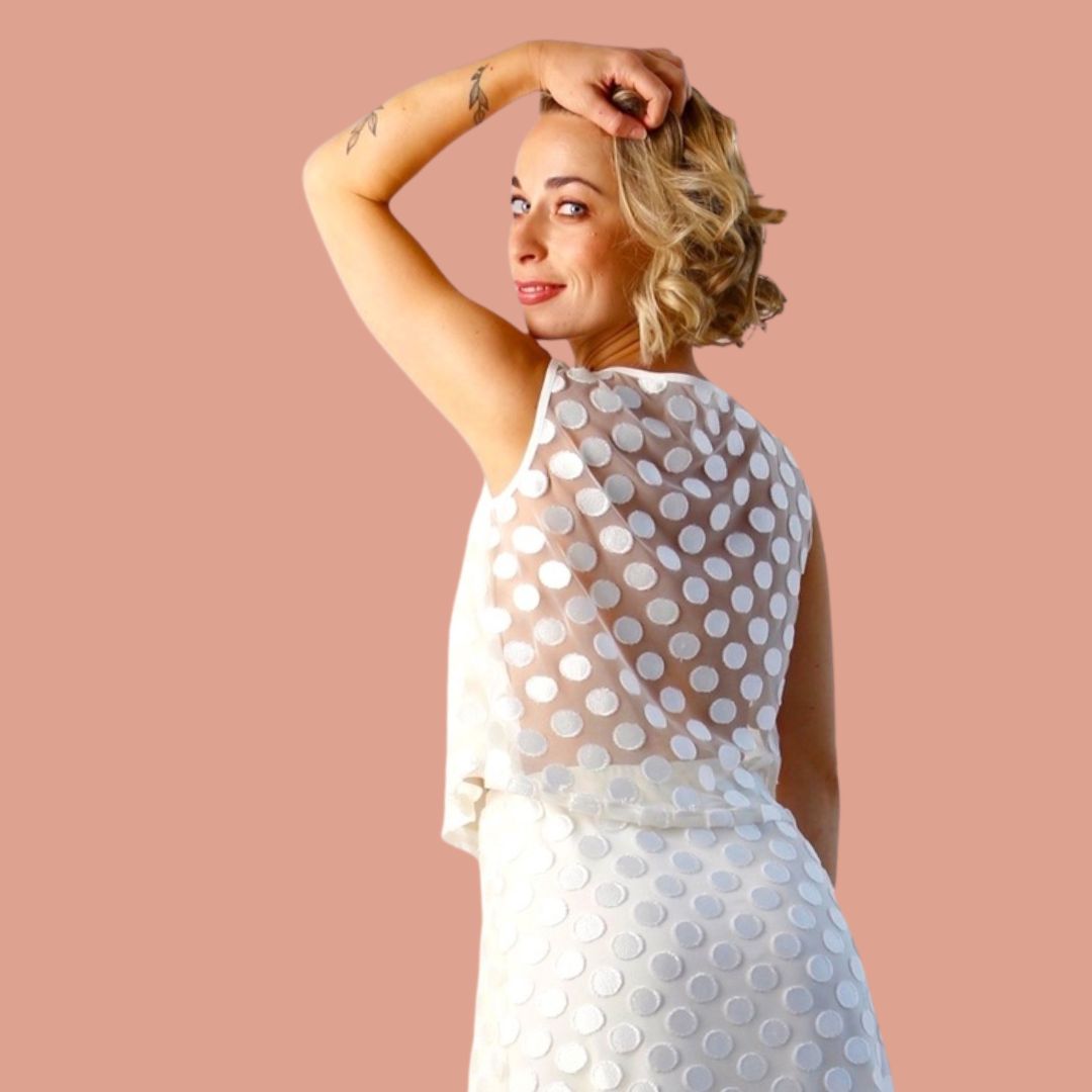 Tango top dance top - a unique piece in size S